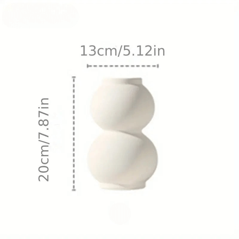 White ceramic designer vase