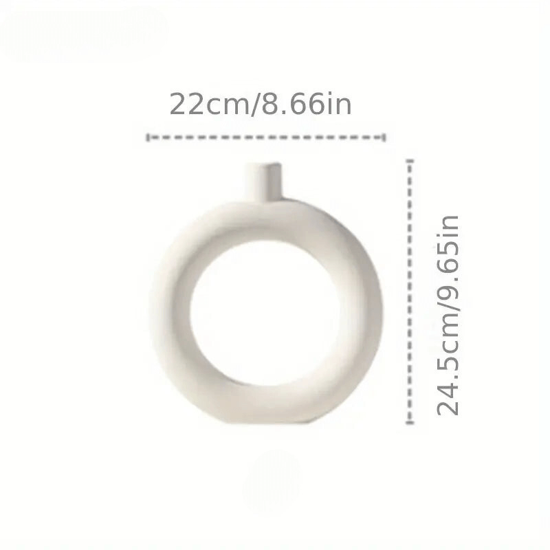 White ceramic designer vase