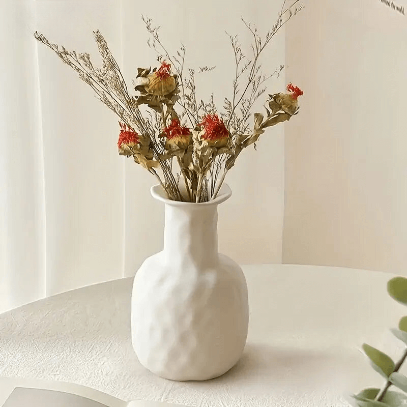 White ceramic designer vase