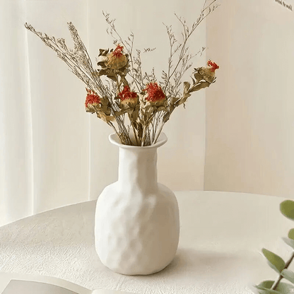 White ceramic designer vase