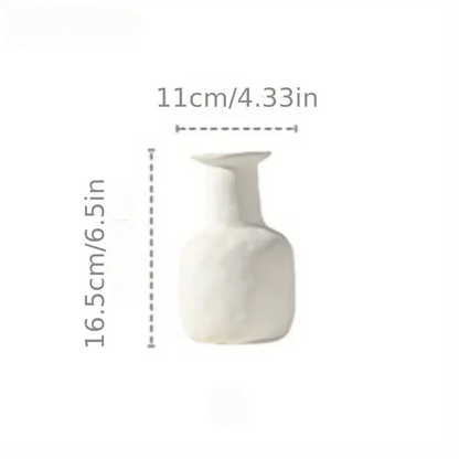 White ceramic designer vase