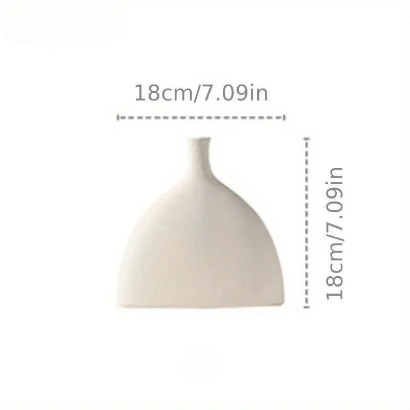 White ceramic designer vase