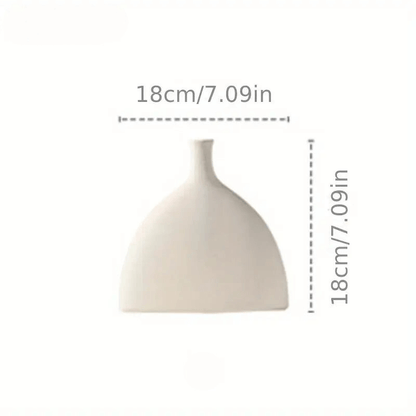 White ceramic designer vase