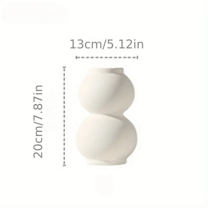 White ceramic designer vase