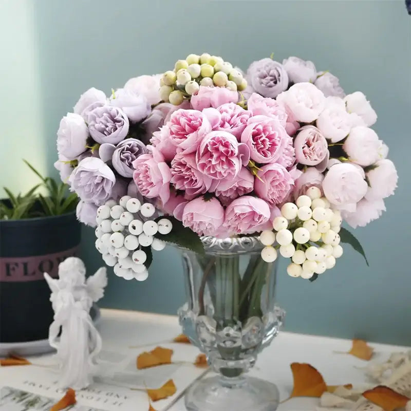 Silk Peony Flower Bouquet