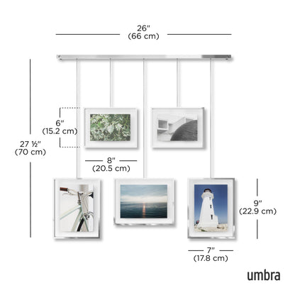 Exhibit Wall Picture Frames, Set of 5